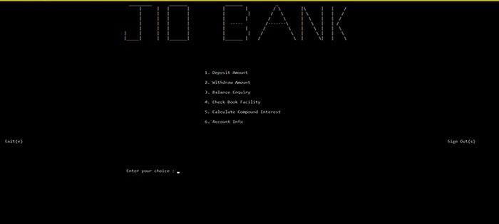 Simple Banking System