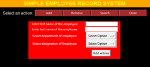 Simple Employee Record System In PYTHON With Source Code - Source Code ...