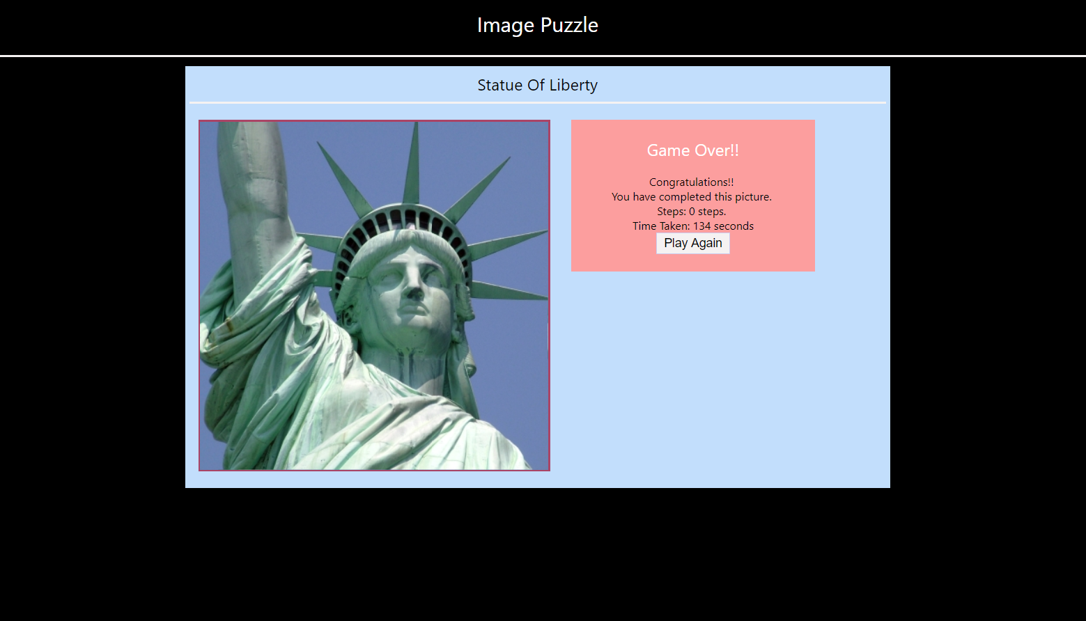 Capture 7 - PUZZLE GAME IN JAVASCRIPT WITH SOURCE CODE