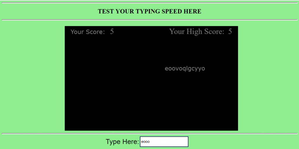 image of speed typer