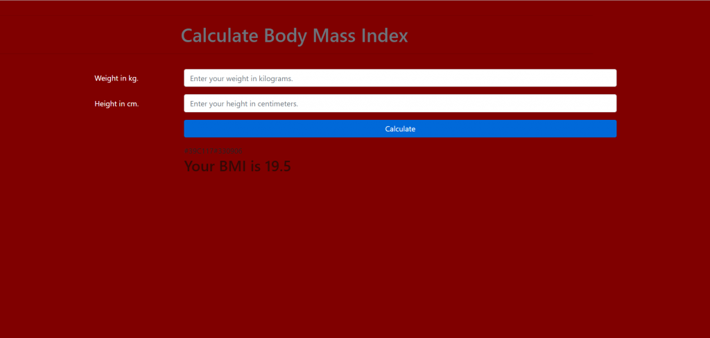 image of bmi calculator