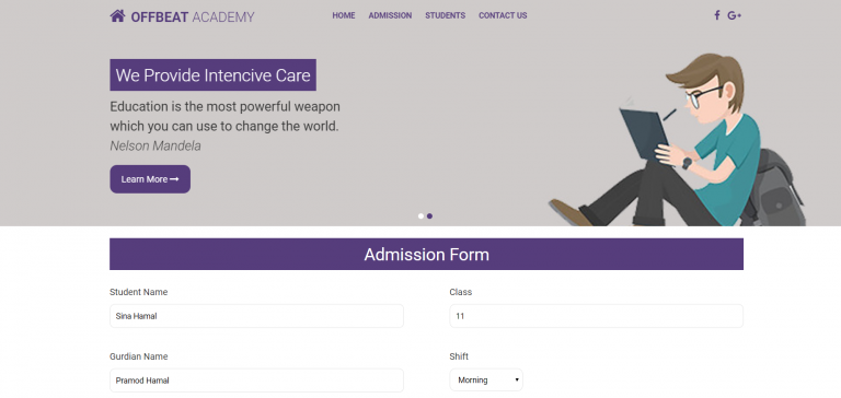 image of admission system