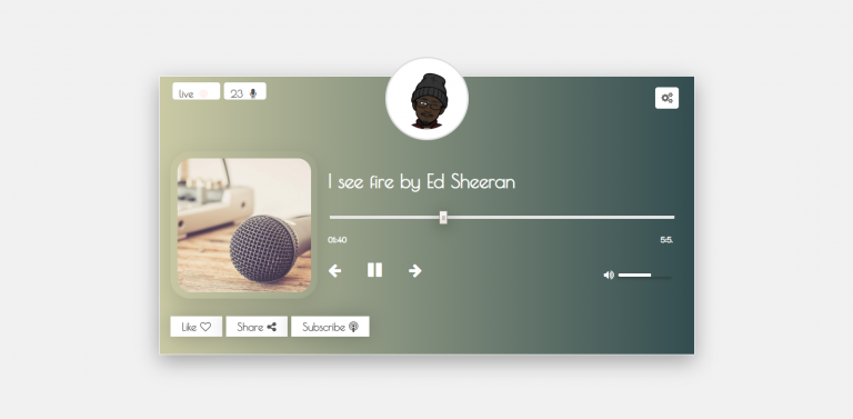 image of Simple Audio Player App