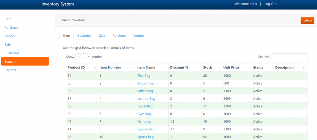 image of inventory system