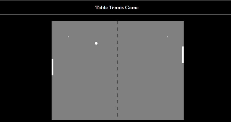 image of Table Tennis Game