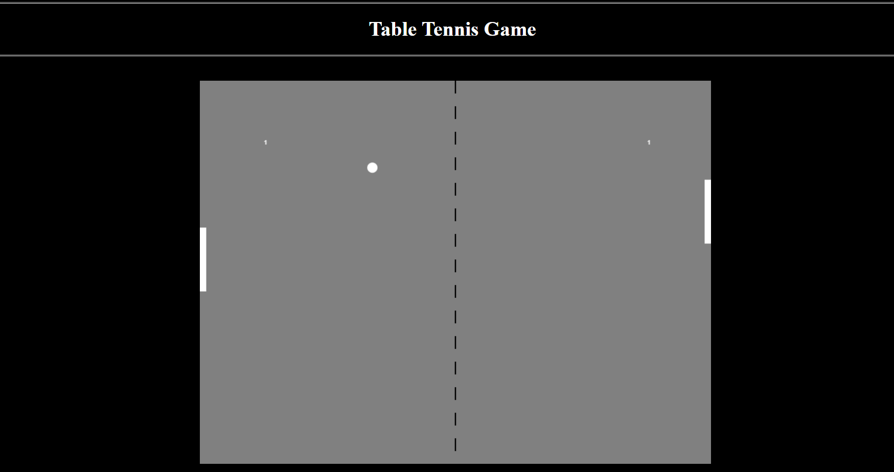 TABLE TENNIS GAME IN JAVASCRIPT WITH SOURCE CODE