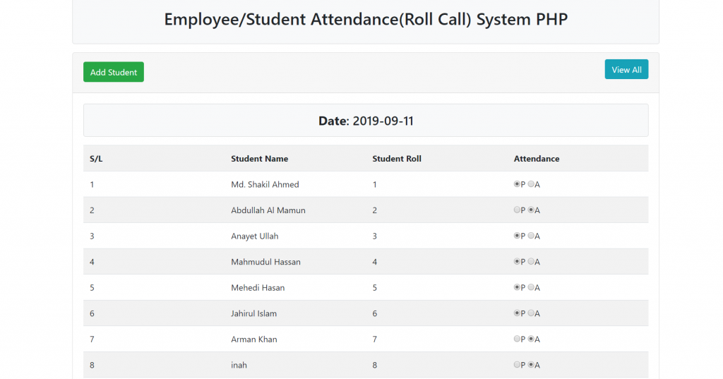 image of Student/Employee Attendance System