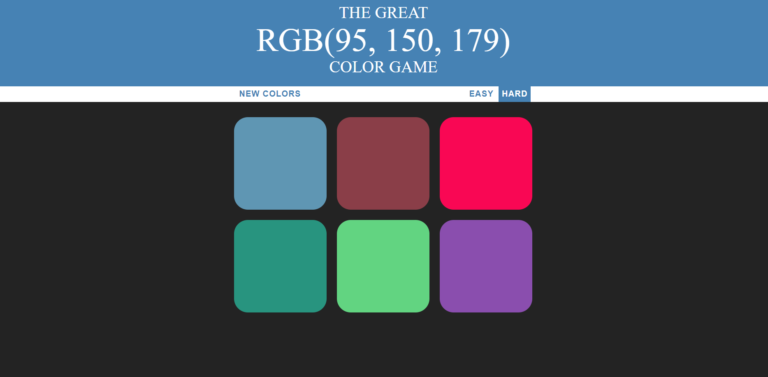 image of RGB Color Game