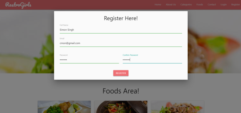 image of online restaurant management system