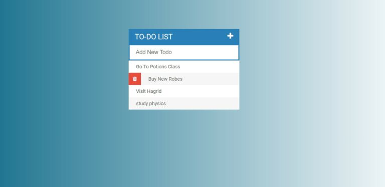 ToDo List App In Javascript With Source Code - Source Code & Projects