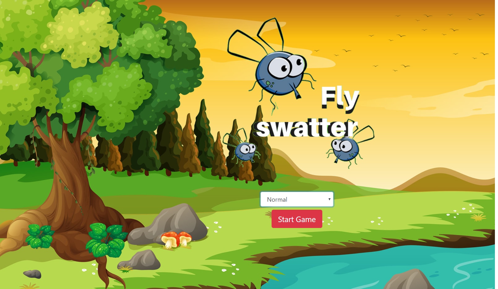 FLYSWATTER GAME IN JAVASCRIPT WITH SOURCE CODE