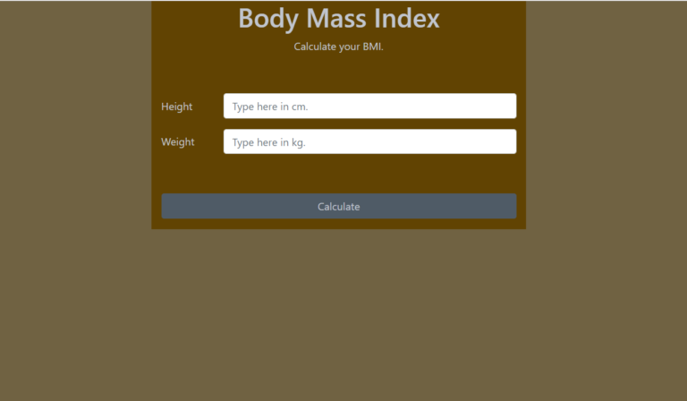 image of Body Mass Index Calculator