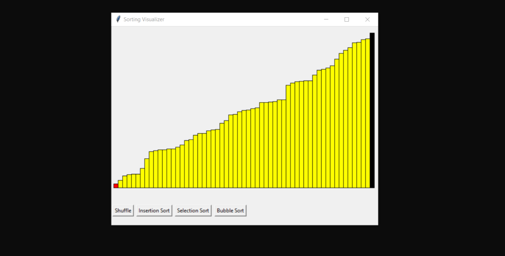 sorting visualizer program