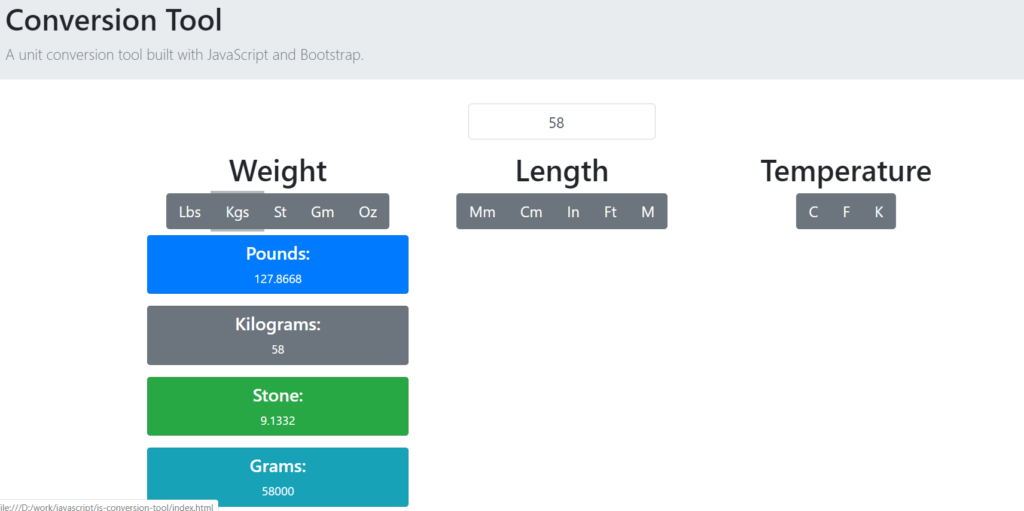 conversion tool