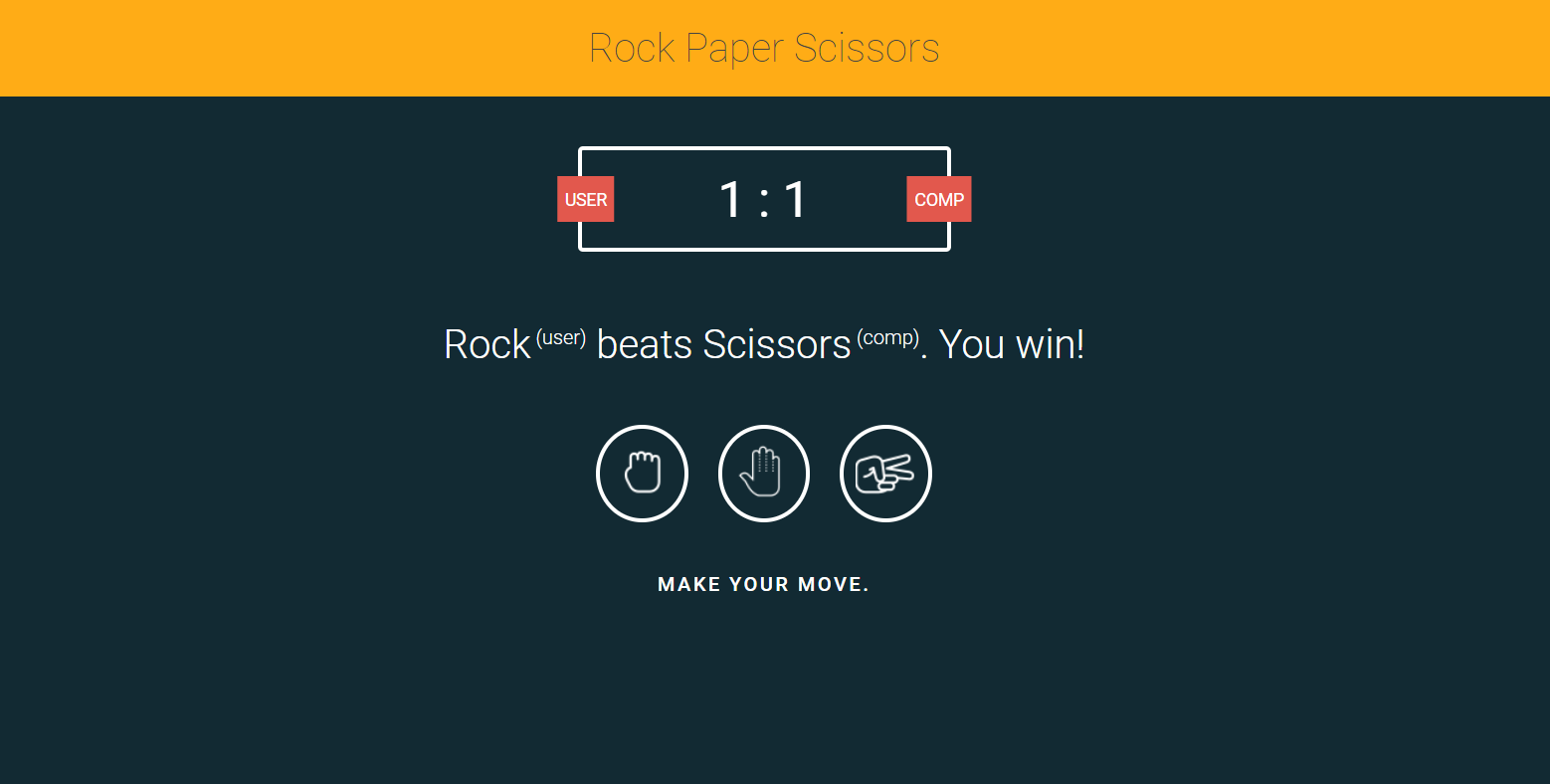 Rock Paper Scissors In JavaScript With Source code