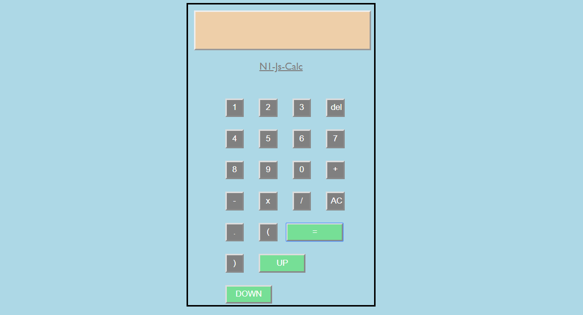 4 1 - CALCULATOR IN HTML USING JAVASCRIPT WITH SOURCE CODE