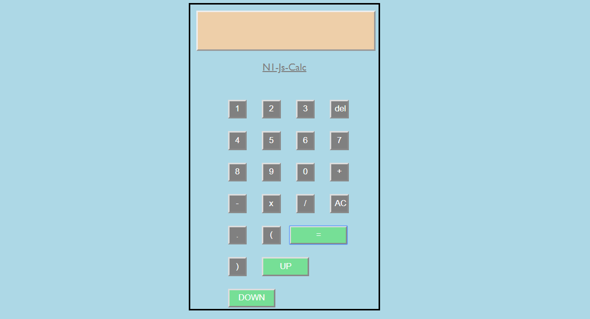 Calculator In HTML Using JavaScript With Source Code