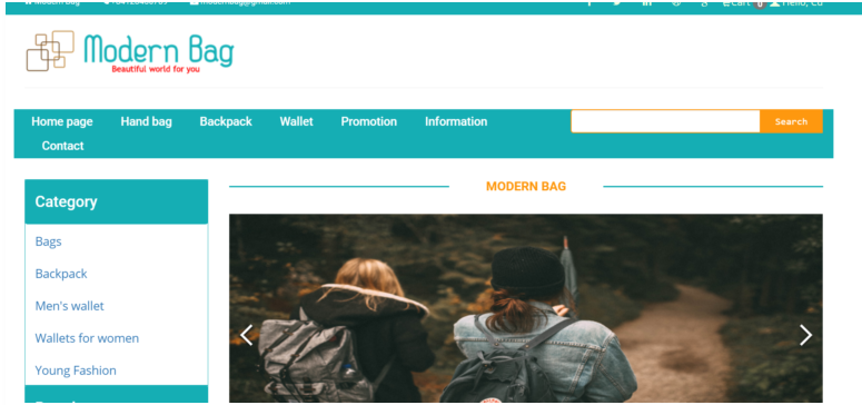 1 18 - Modern Bag IN PHP, CSS, JavaScript, AND MYSQL &#124; FREE DOWNLOAD