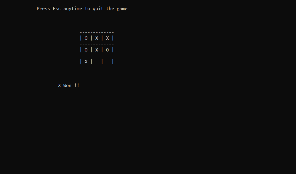 1 2 - Tic Tac Toe In C++ With Source Code