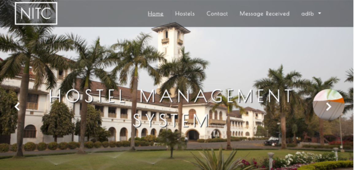 Hostel Management System in php