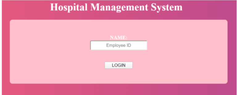 Hospital Management System Project In Php Source Code