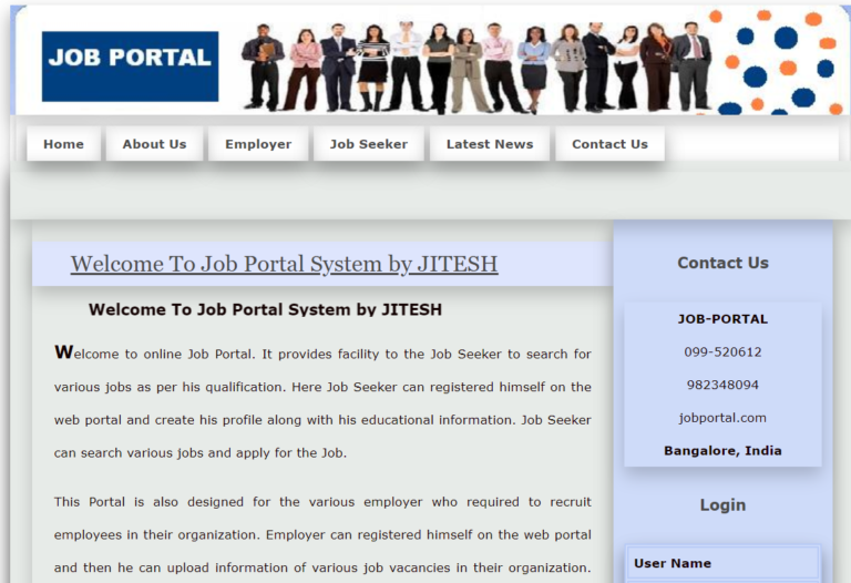 Online Job Portal in php