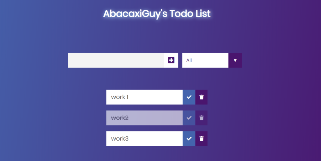 todo list