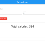 Calories Tracker In JavaScript With Source Code