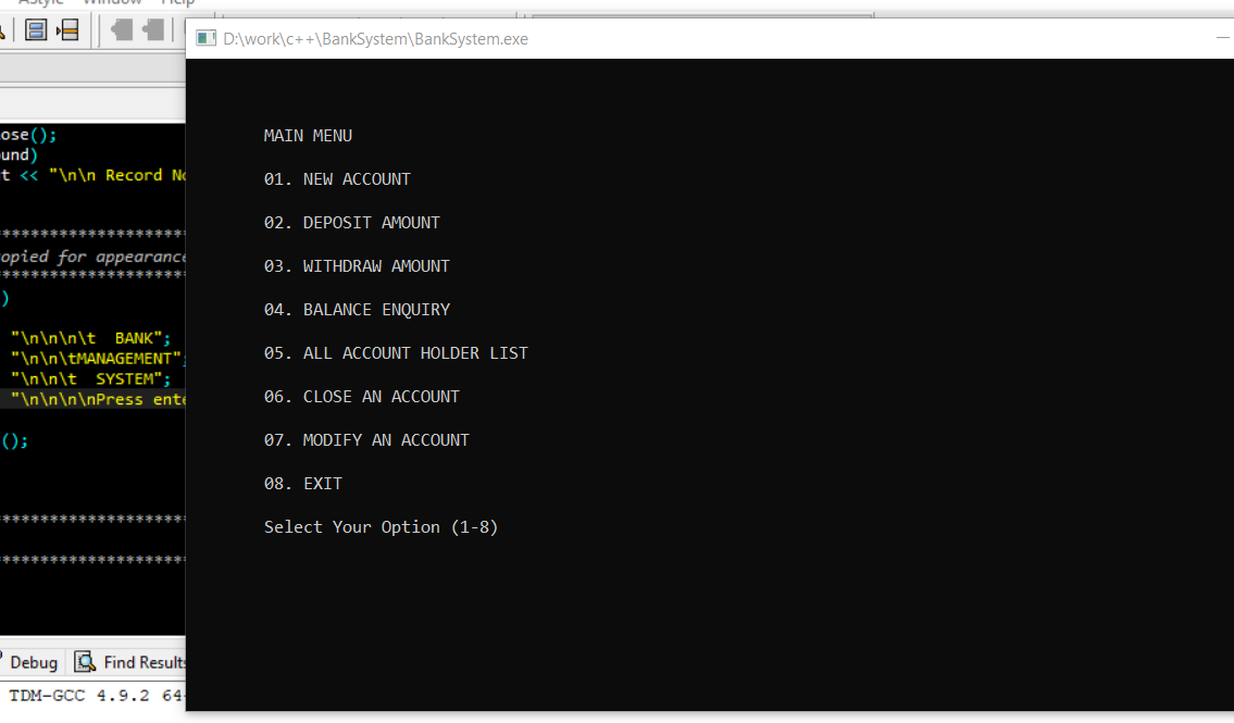 3 1 - BANK SYSTEM IN C++ WITH SOURCE CODE