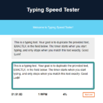 Typing Speed Tester In JavaScript With Source Code