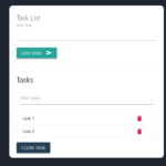 Task List In JavaScript With Source Code