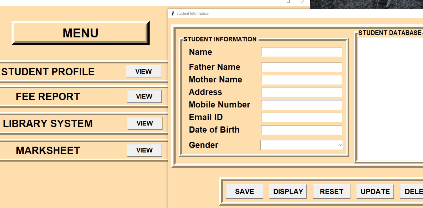 1 2 - COLLEGE MANAGEMENT SYSTEM IN PYTHON WITH SOURCE CODE