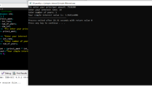 Simple Interest Calculator In C++ With Source code - Source Code & Projects