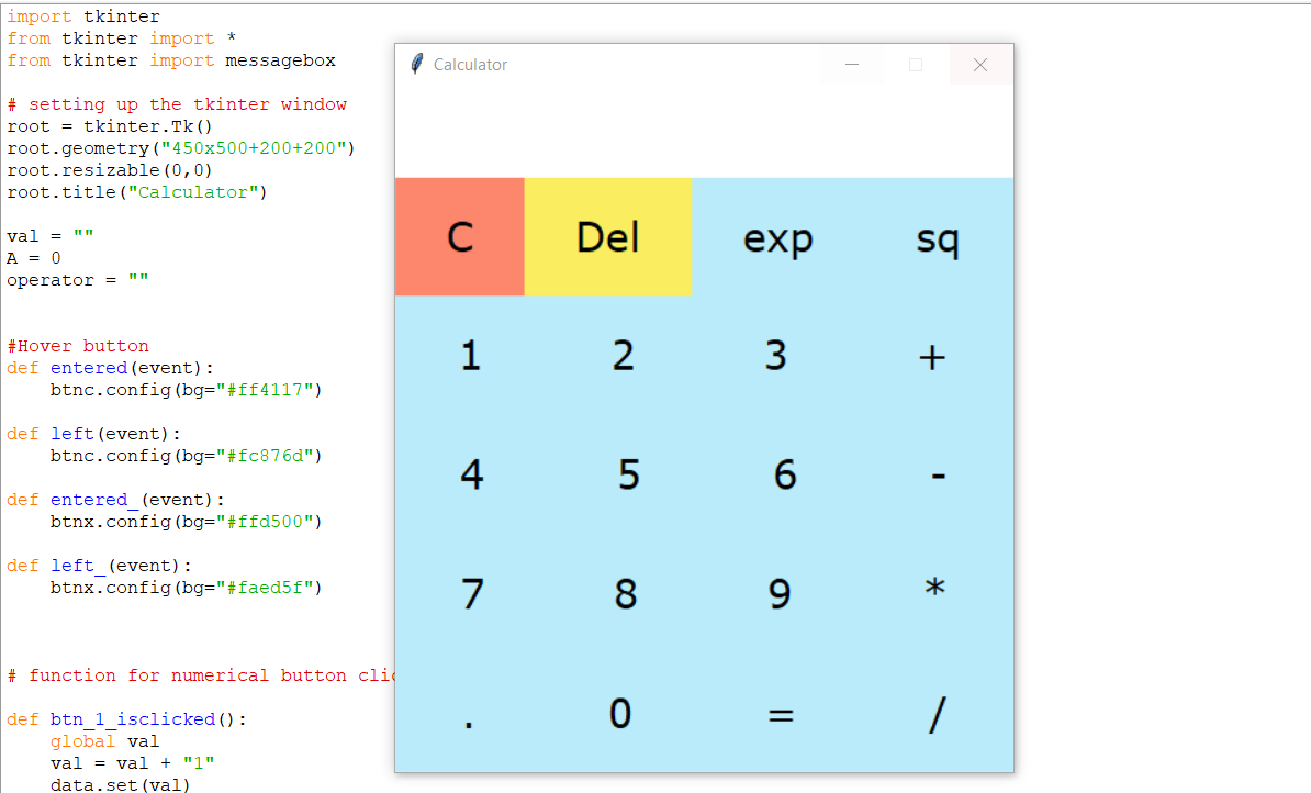 Calculator App In Python With Source Code Source Code And Projects 