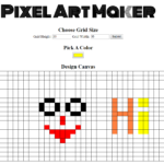 Pixel Art Maker In JavaScript With Source Code