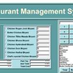 restaurant billing system