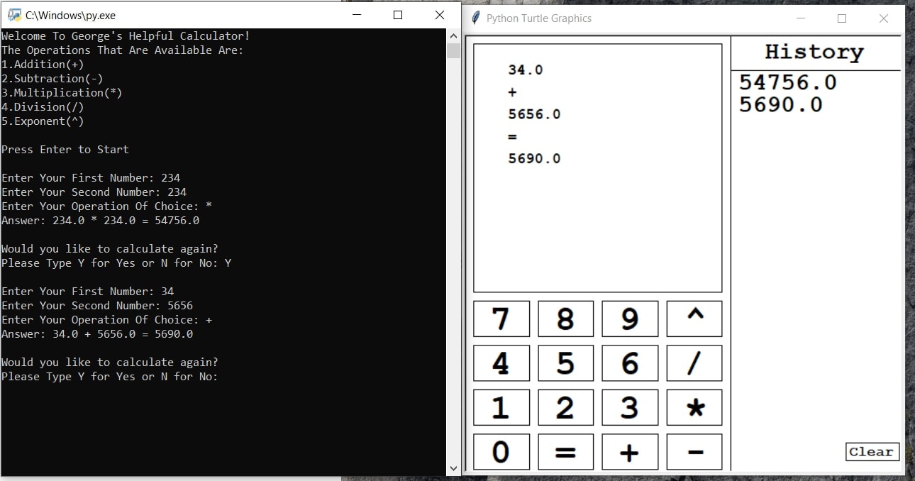 calulator - CALCULATOR WITH GUI IN PYTHON WITH SOURCE CODE