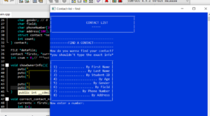 Contact List In C++ With Source Code - Source Code & Projects