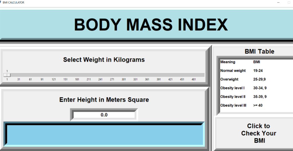 bmi calculator