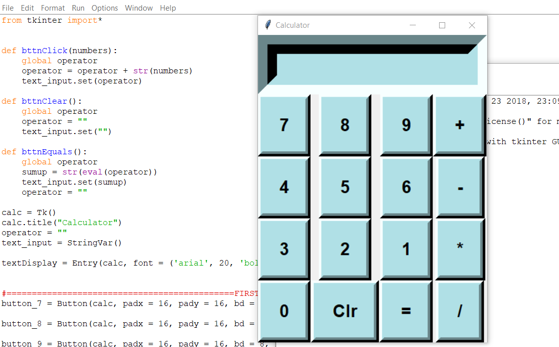 Calculator With Tkinter Gui In Python With Source Code My Xxx Hot Girl 6208