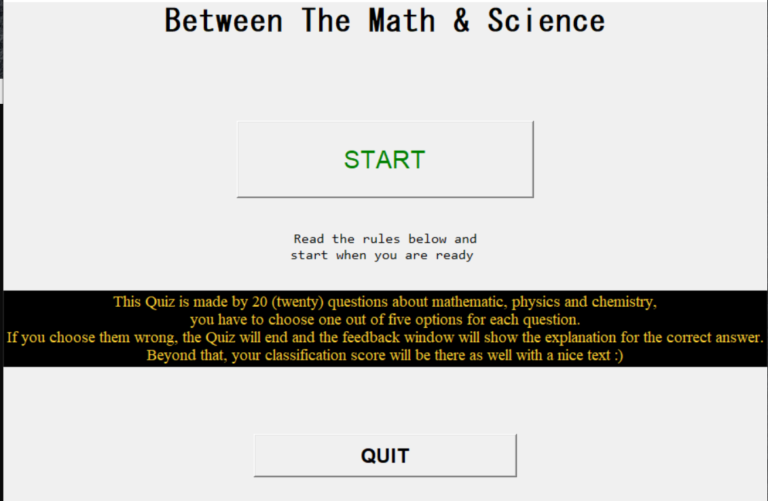 math science quiz