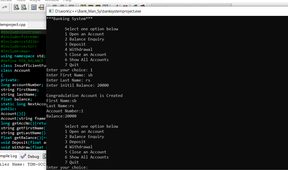 Banking System In C With Source Code Source Code