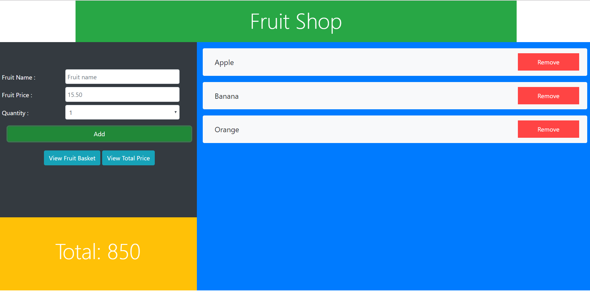 6 1 - FRUIT SHOP IN JAVASCRIPT WITH SOURCE CODE