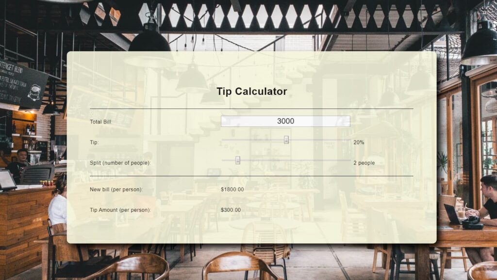 tip calculator