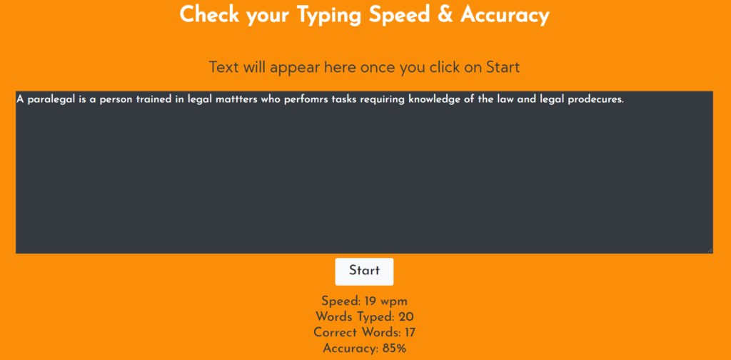 typing speed calculator