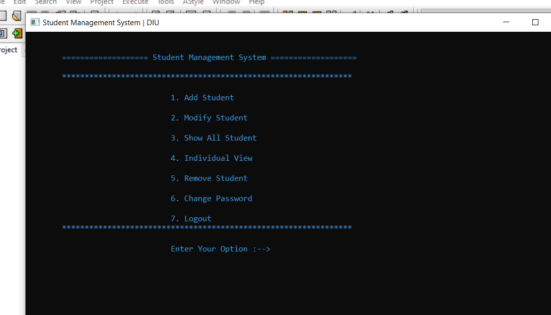 sm - STUDENT MANAGEMENT SYSTEM IN C WITH SOURCE CODE