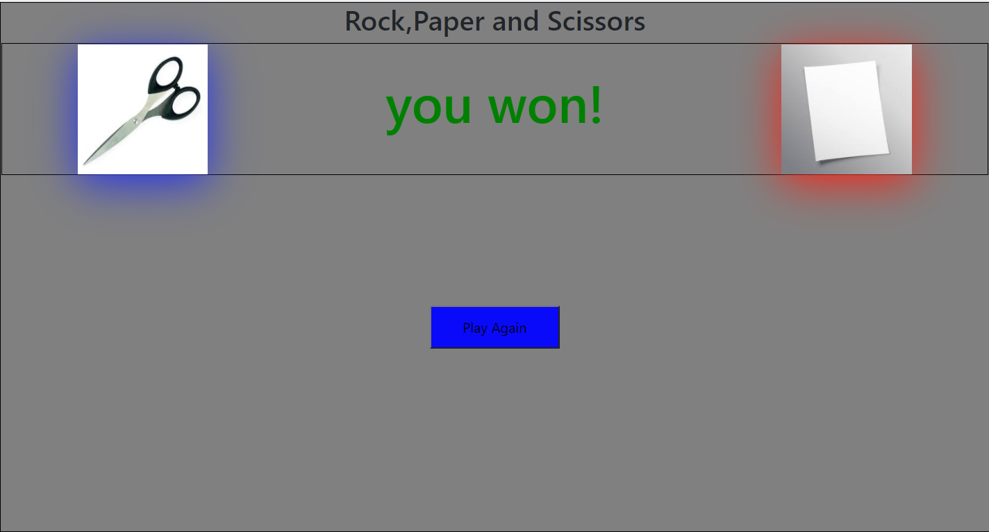 rps - ROCKPAPERSCISSORS IN JAVASCRIPT WITH SOURCE CODE