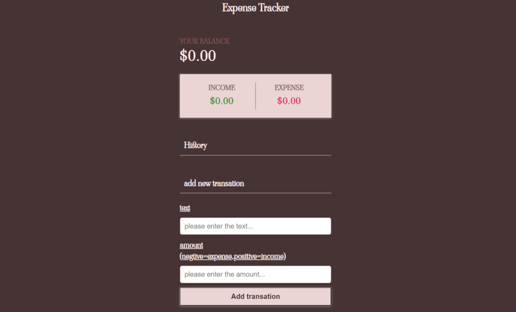 expense tracker