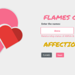 Flames Calculator In JavaScript with Source code
