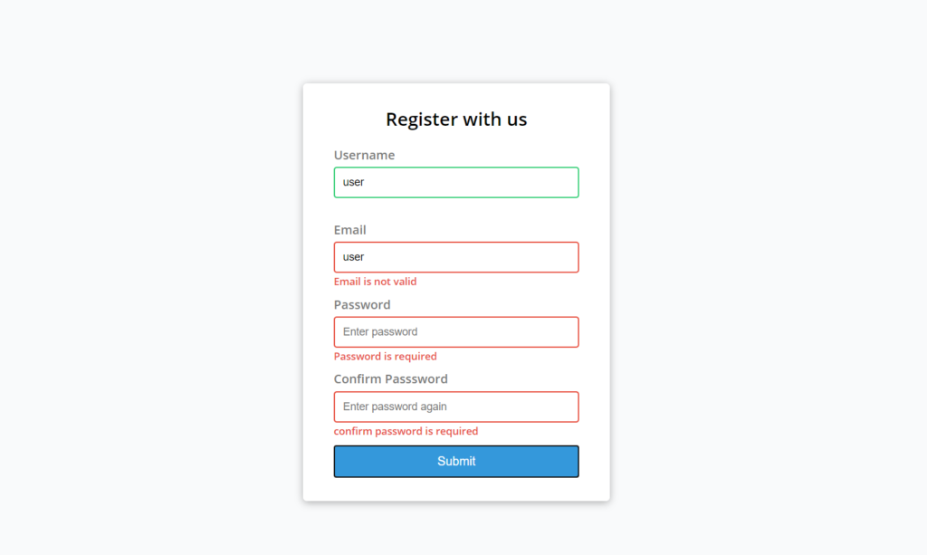 form validation